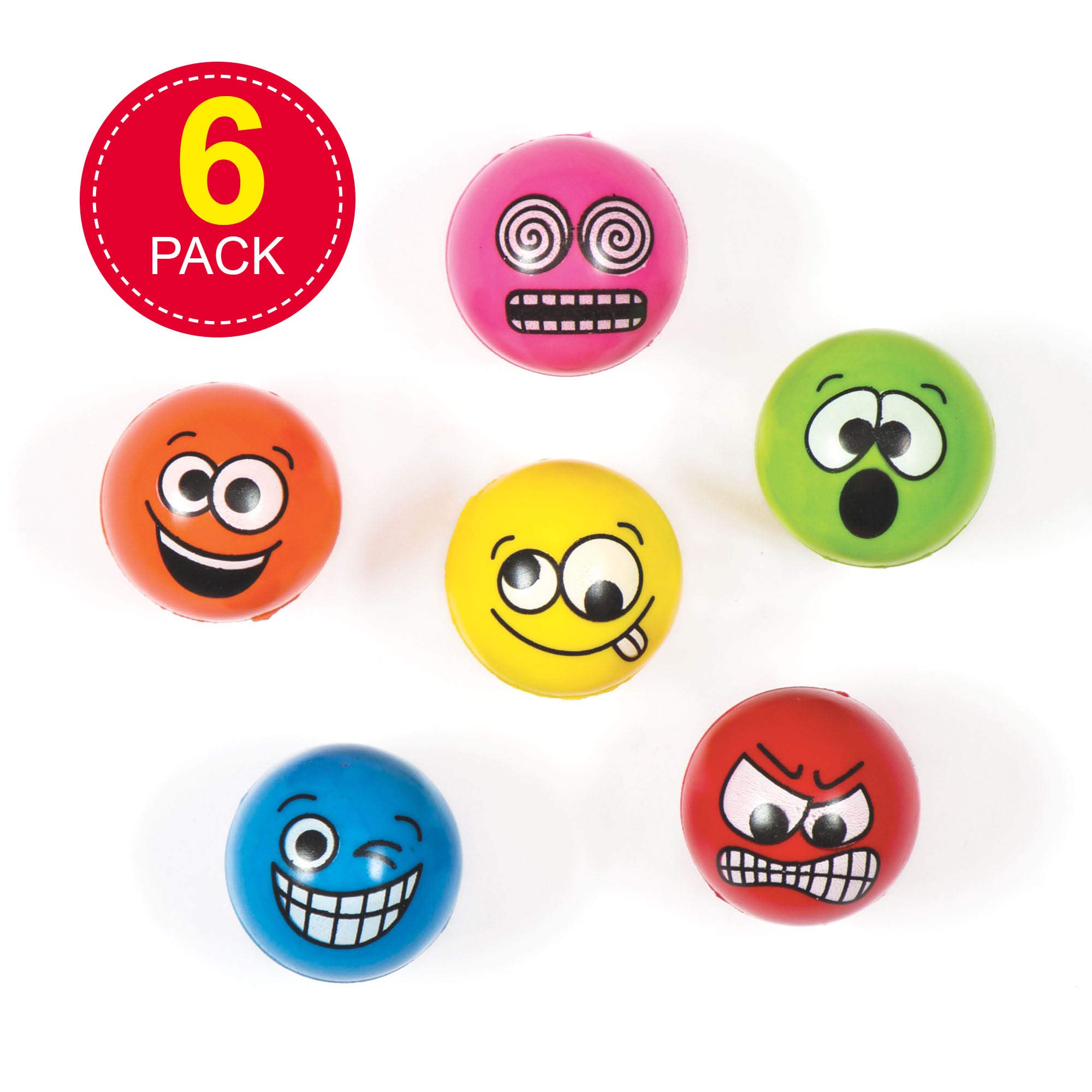 Amazon | ファニーフェイス・スーパーボール（6個入り）子どもたちの